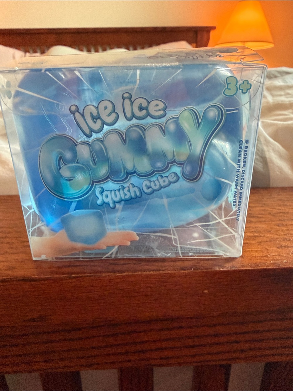 Ice Ice Gummy Squish Cube - Blue Squishy Toy